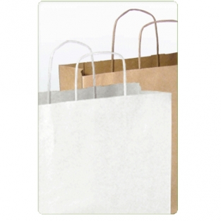 Bag L from recycled paper light brown - ca. 320x420x130 mm